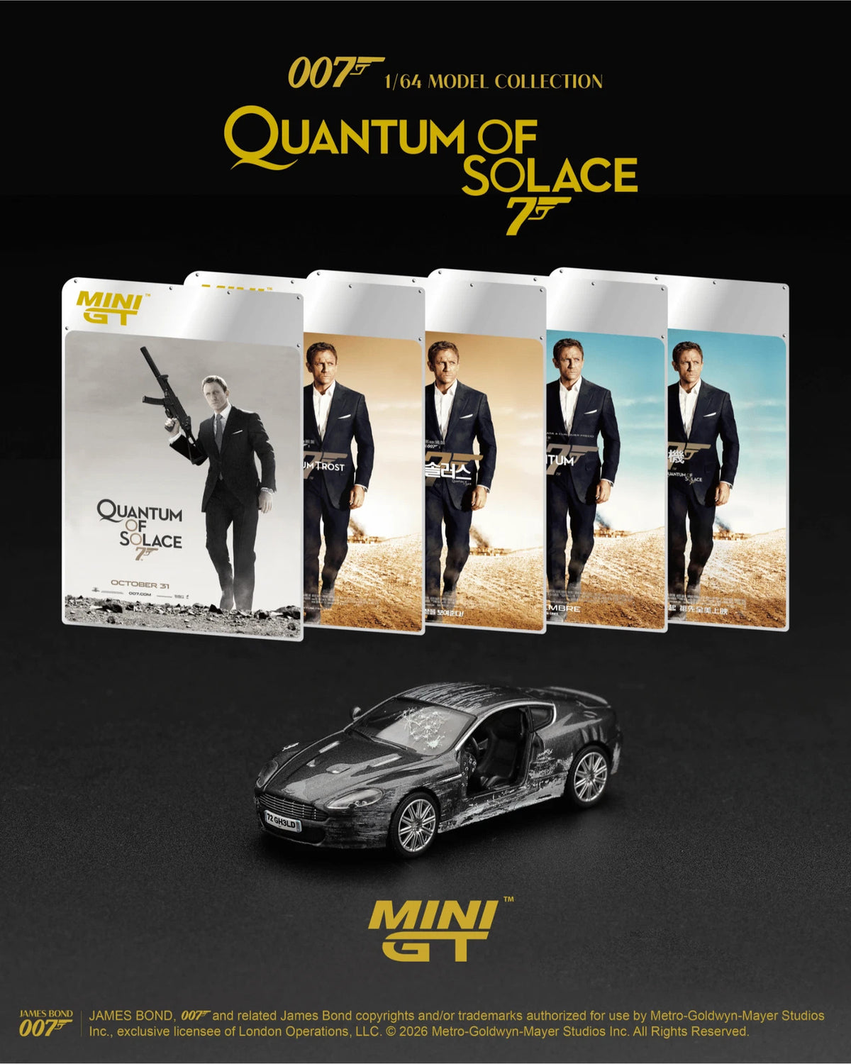 MiniGT Aston Martin DBS Quantum of Solace 1:64 Diecast Model MGT00924-007G