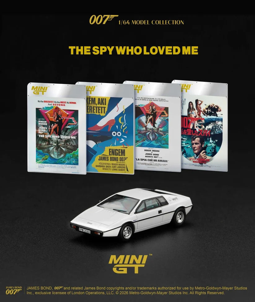 MiniGT Lotus Esprit S1 Spy Who Loved Me RHD Hungarian 1:64 Diecast 925-007H