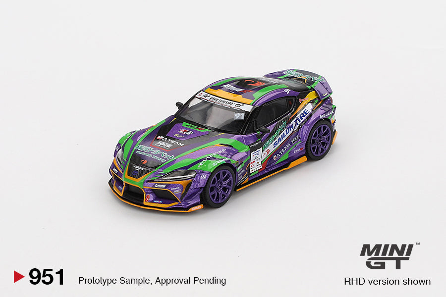 Mini GT 1:64 Toyota GR Supra KUHL 2021 D1GP Evangelion Racing (RHD) MGT00951-BL