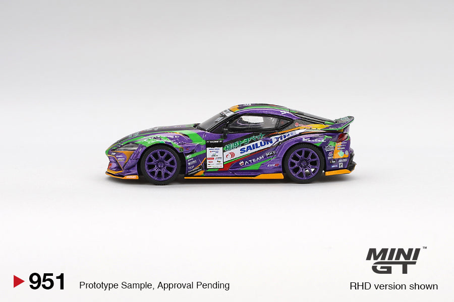 Mini GT 1:64 Toyota GR Supra KUHL 2021 D1GP Evangelion Racing (RHD) MGT00951-BL
