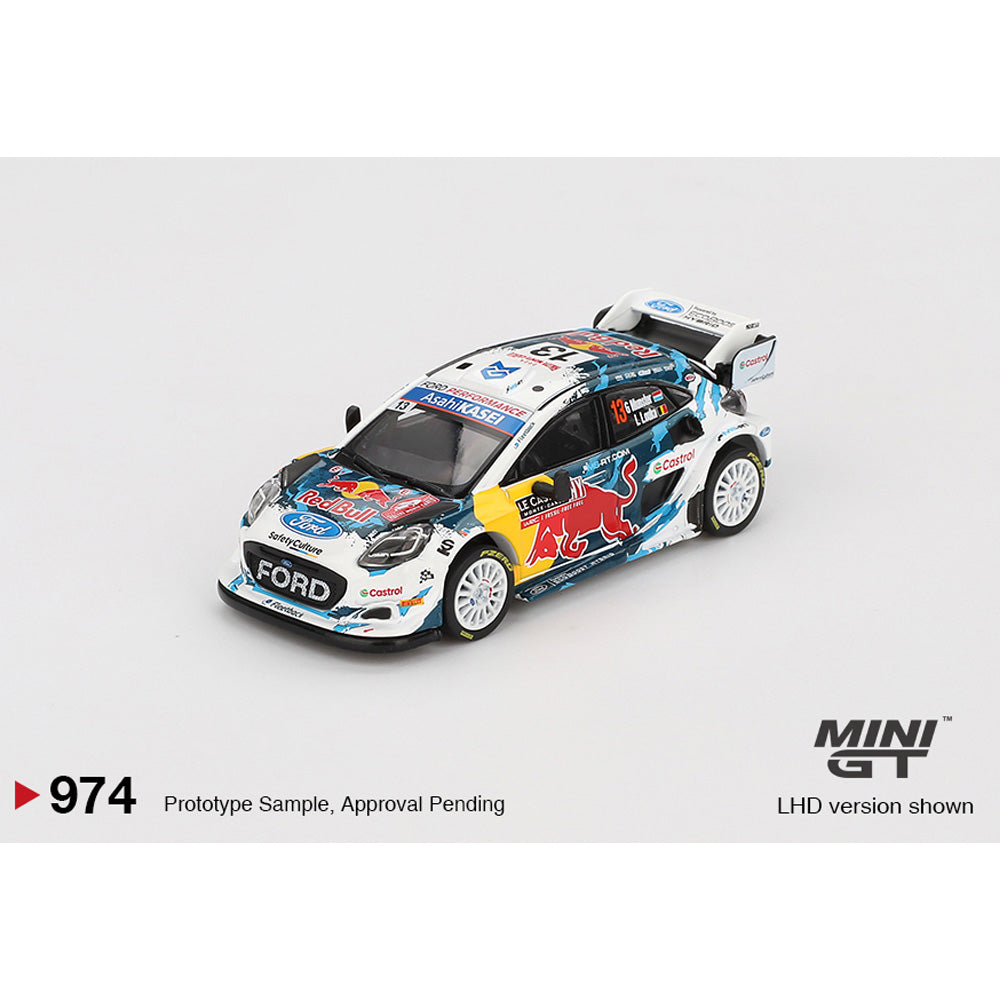 MiniGT Ford Puma Rally1 #13 M-Sport Ford WRT 2024 Rally Monte Carlo 1:64 Car 974