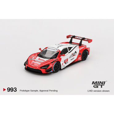 MiniGT McLaren 720S GT3 Evo Pfaff Motorsports 2024 IMSA Laguna Seca 1:64 Diecast