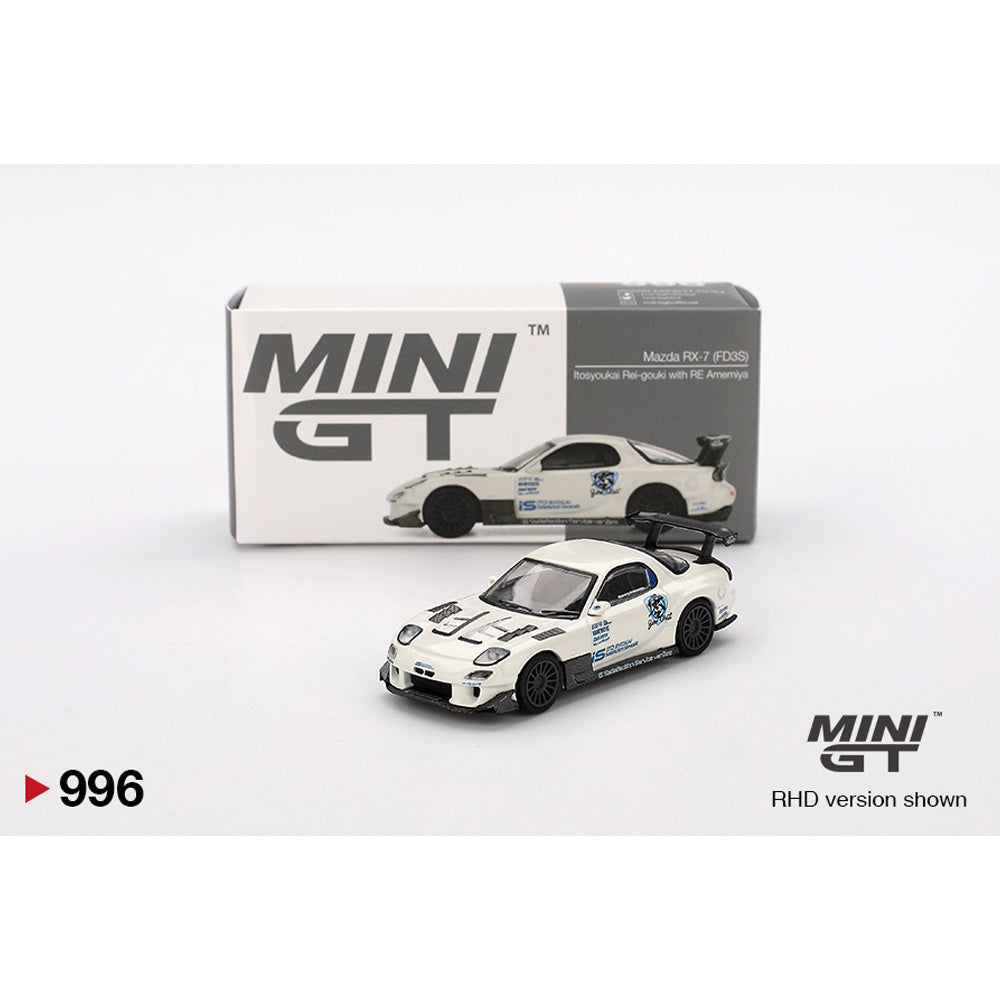 MiniGT Mazda RX-7 (FD3S) Itosyoukai Rei-gouki w/RE Amemiya 1:64 Diecast Car 996