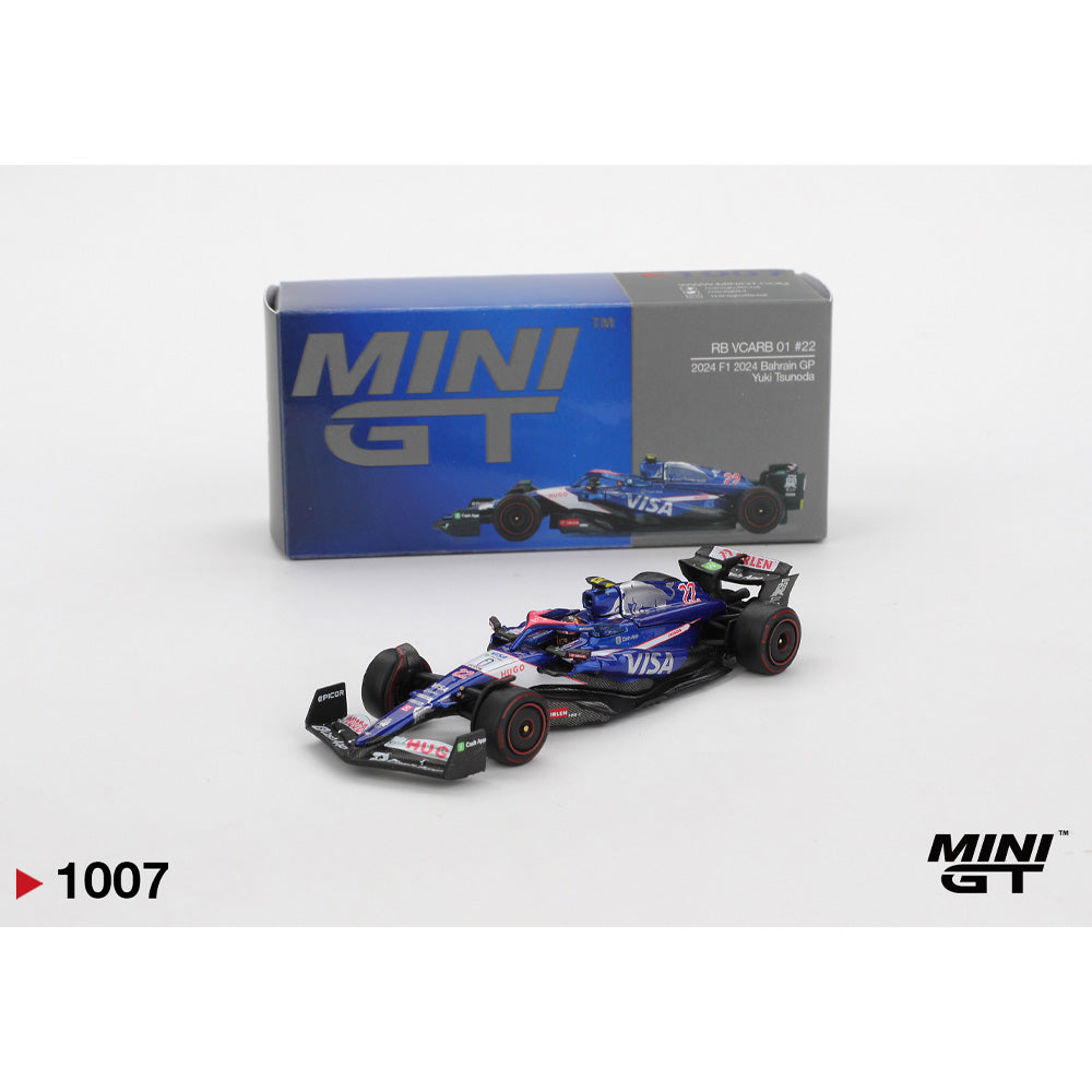 MiniGT RB VCARB 01 #22 Yuki Tsunoda F1 2024 Bahrain GP 1:64 Diecast Car 1007