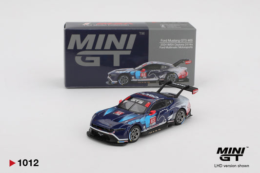 MiniGT Ford Mustang GT3 No.65 Ford Multimatic MS 2024 1:64 Diecast Car 1012-L
