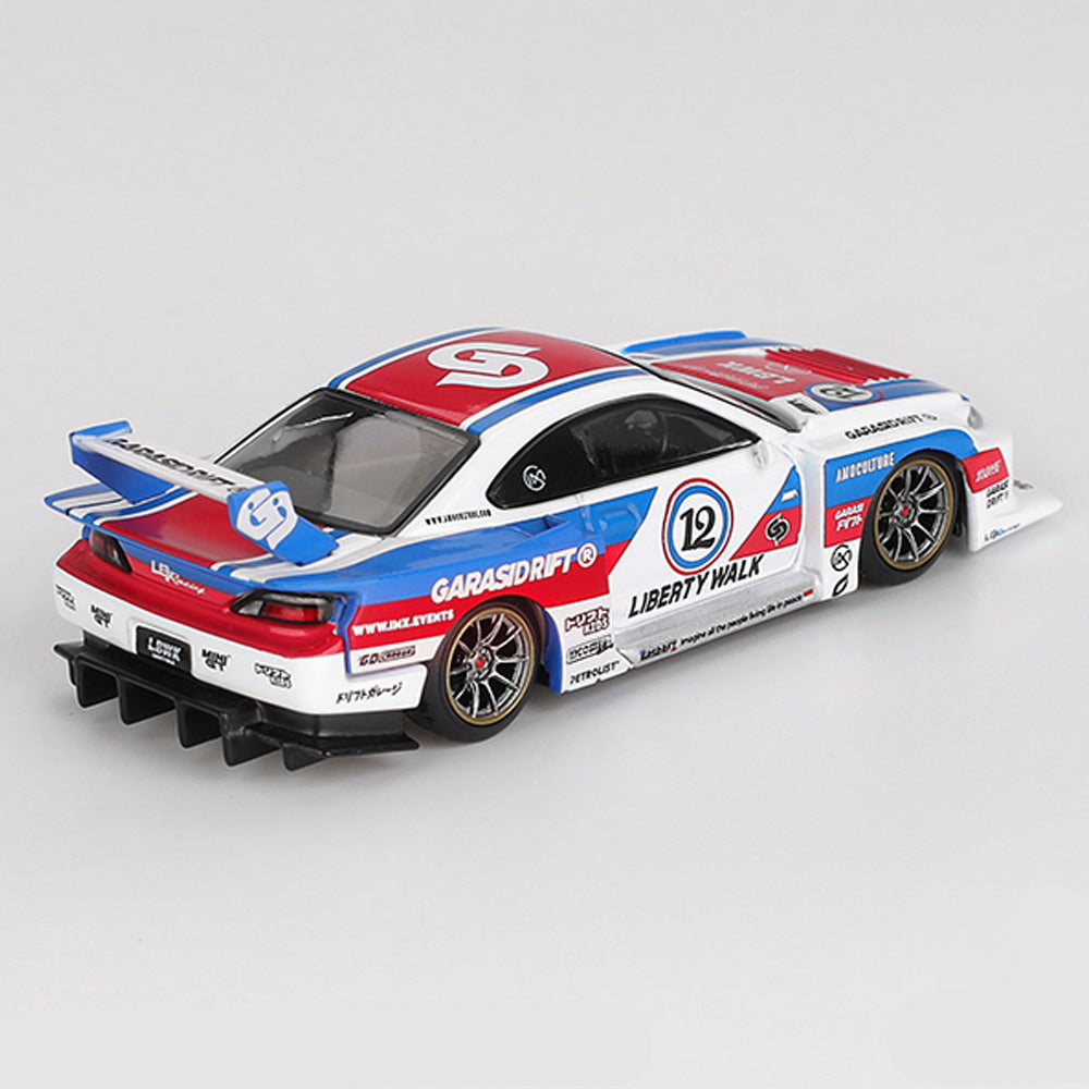 MiniGT Nissan LB-Super Silhouette S15 Silvia Garasidrift X LBWK 1:64 Diecast