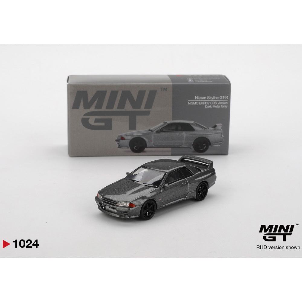MiniGT Nissan Skyline GT-R NISMO BNR32 CRS Dark Metal Grey 1:64 Diecast Car 1024