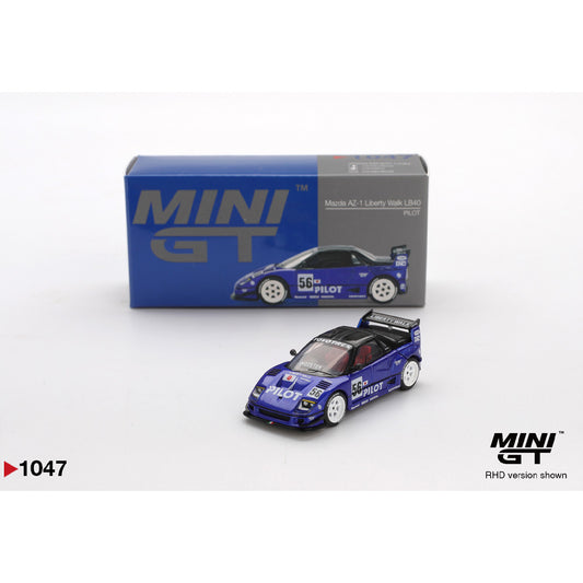 MiniGT Mazda AZ-1 Liberty Walk LB40 PILOT 1:64 Diecast Car 1047