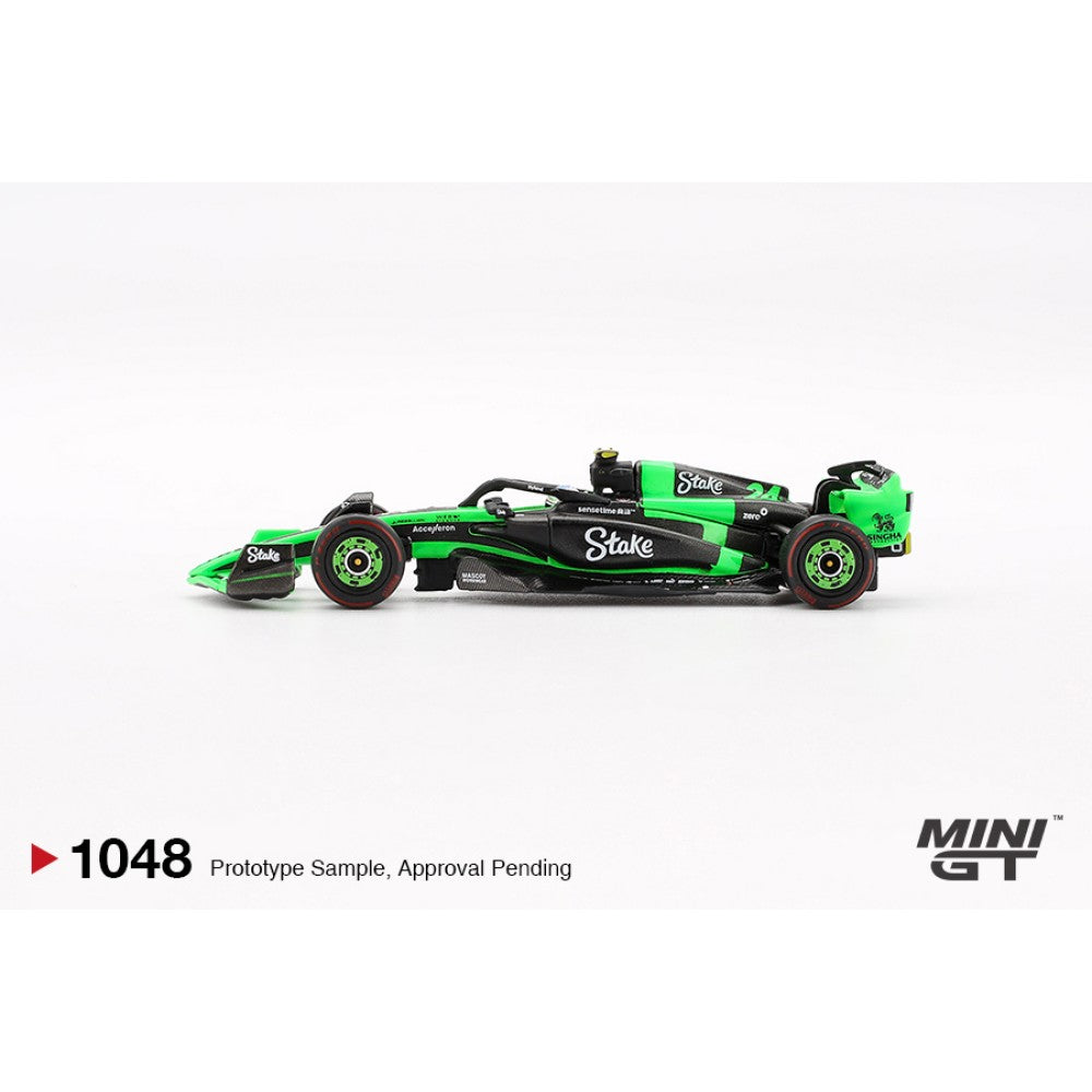 MiniGT Kick Sauber C44 No.24 Guanyu Zhou 2024 F1 2024 Chinese 1:64 Car 1048-L