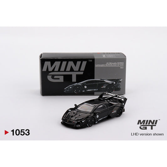 MiniGT Lamborghini LB-Silhouette WORKS MURCIELAGO GT Evo Black 1:64 1053