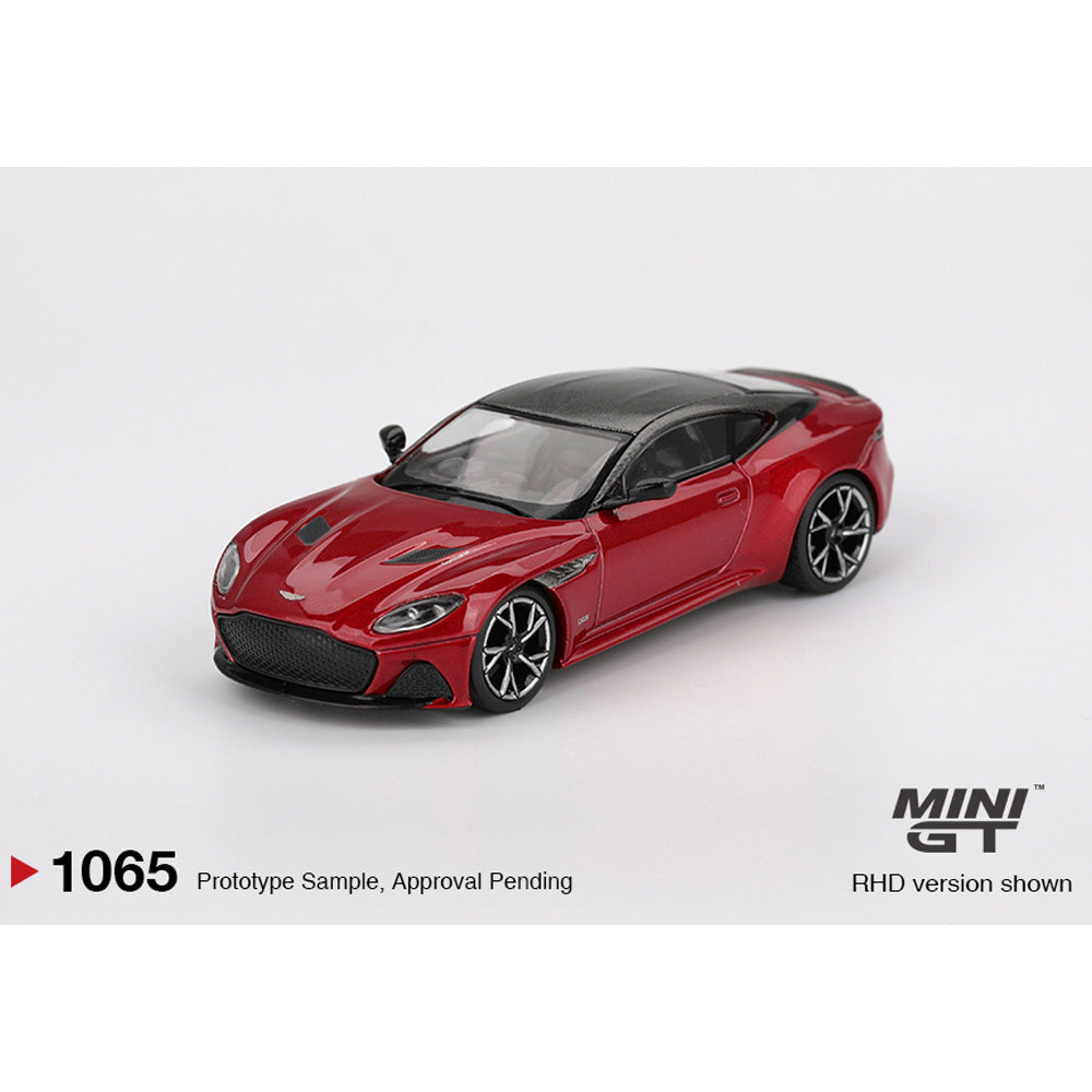 MiniGT Aston Martin DBS Hyper Red 1:64 Diecast Car 1065