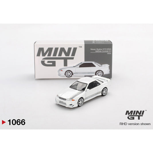 MiniGT Nissan Skyline GT-R R32 VeilSide Combat C-I White 1:64 Diecast Car 1066-R