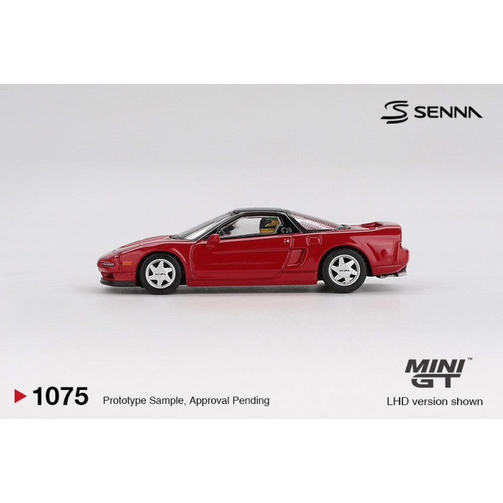 MiniGT Honda NS-X Prototype Midship Sports 1989 Ayrton Senna W 1:64 Car 1075-L