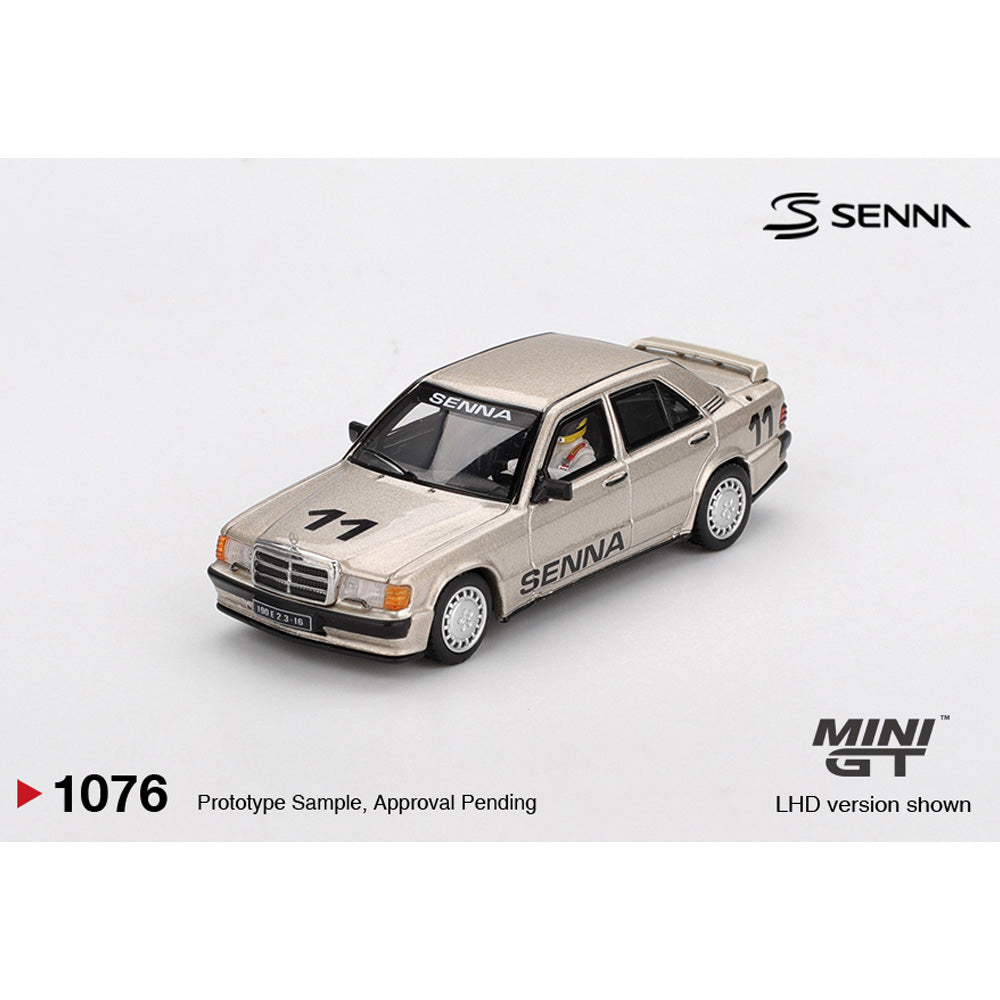 Mini GT 1:64 Mercedes-Benz 190E 2.3-16 No.11 Ayrton Senna 1984 MGT01076-L