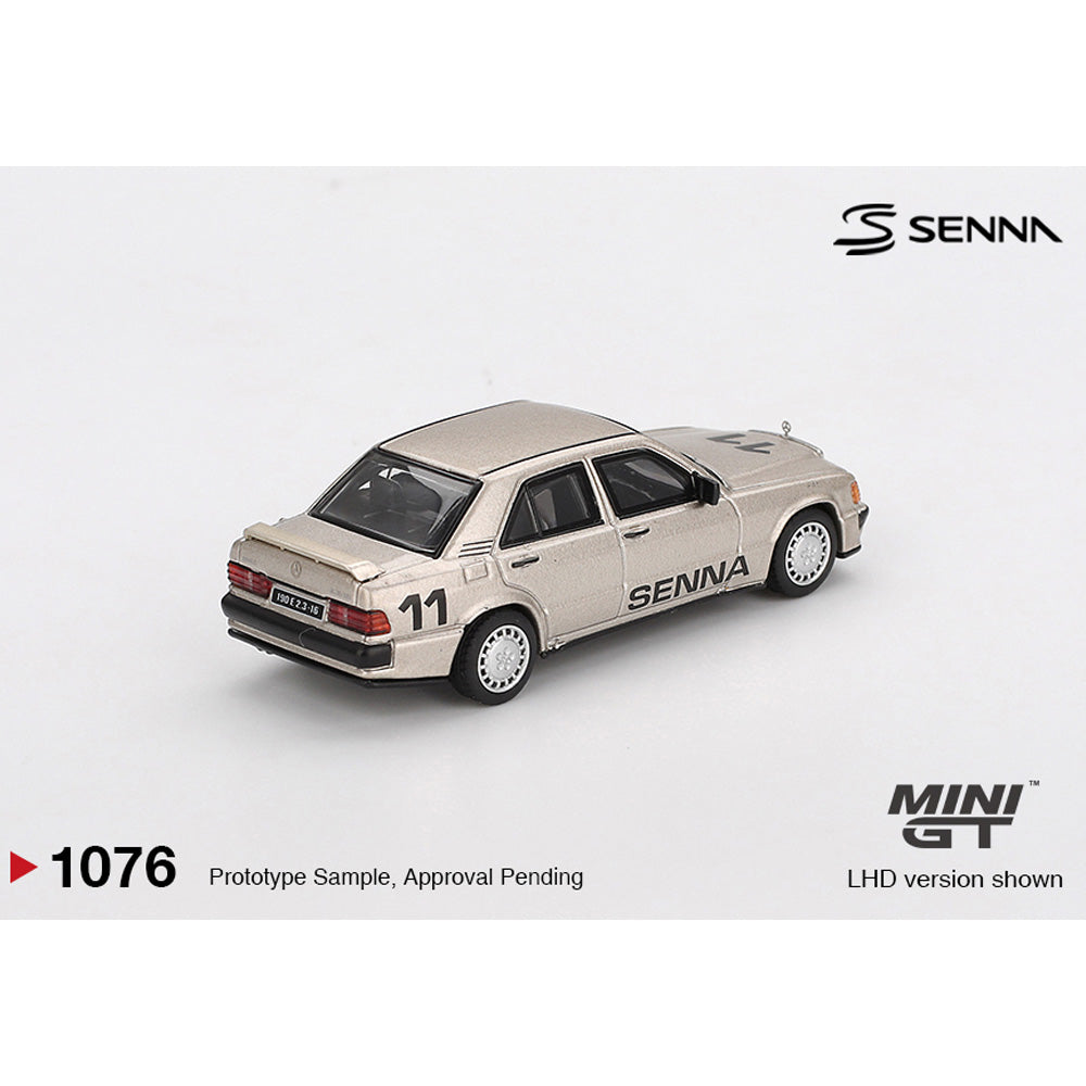 Mini GT 1:64 Mercedes-Benz 190E 2.3-16 No.11 Ayrton Senna 1984 MGT01076-L