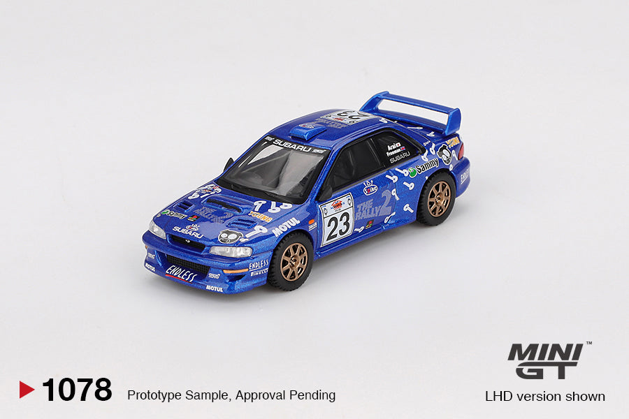 MiniGT Subaru Impreza WRC99 No.23 2000 Acropolis Rally LHD Blister 1:64 1078-BL