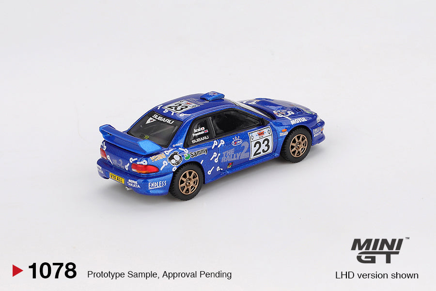 MiniGT Subaru Impreza WRC99 No.23 2000 Acropolis Rally LHD Blister 1:64 1078-BL