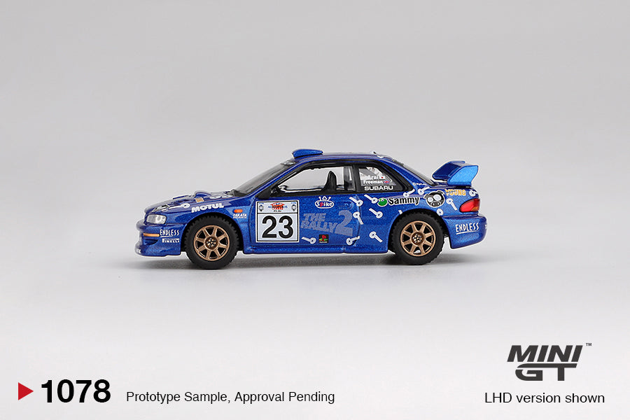 MiniGT Subaru Impreza WRC99 No.23 2000 Acropolis Rally LHD Blister 1:64 1078-BL