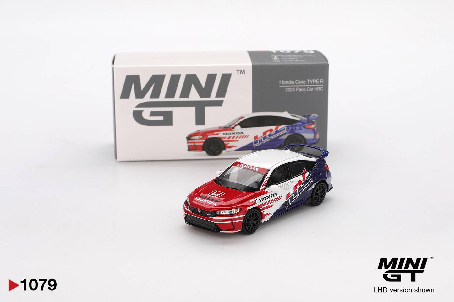 Mini GT 1:64 Honda Civic Type R 2024 HRC Pace Car (LHD) MGT01079-L