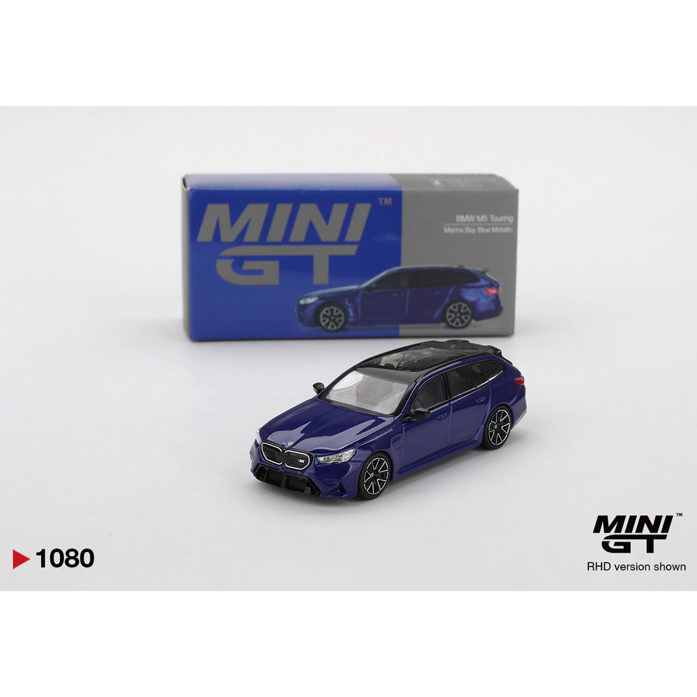 MiniGT BMW M5 Touring Marina Bay Blue Metallic 1:64 Diecast Car 1080