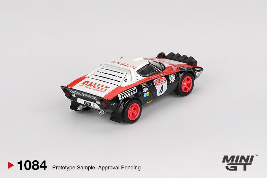 MiniGT Lancia Stratos HF No.4 1978 Rally Sanremo Winner 1:64 Diecast Car 1084-L
