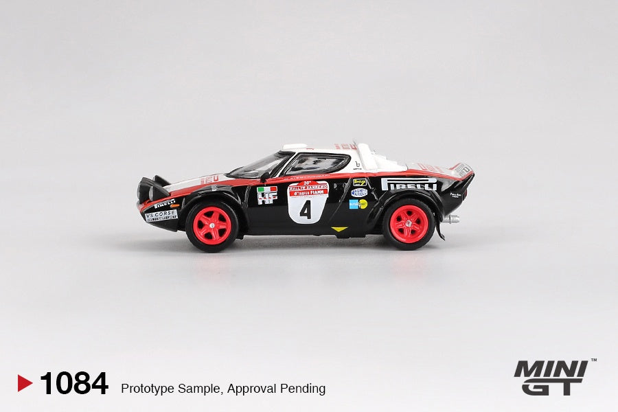 MiniGT Lancia Stratos HF No.4 1978 Rally Sanremo Winner 1:64 Diecast Car 1084-L