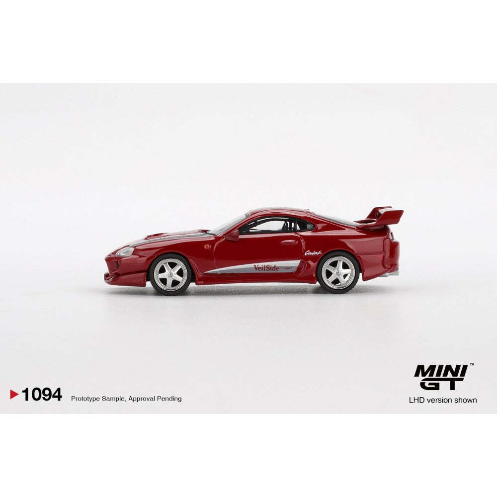 MiniGT Toyota Supra Veilside Combat V-I Red (RHD) 1:64 Diecast Car 1094-R