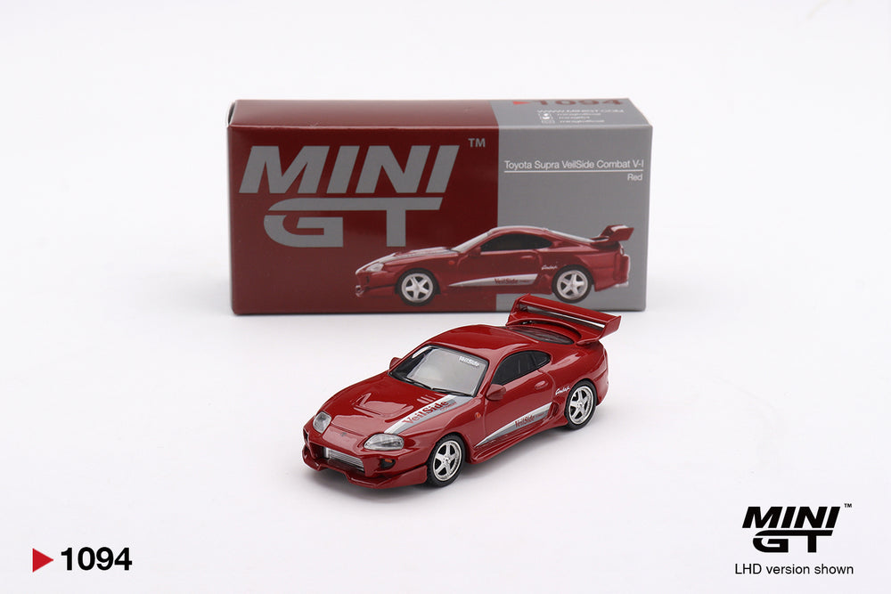 MiniGT Toyota Supra Veilside Combat V-I Red (RHD) 1:64 Diecast Car 1094-R