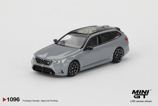 MiniGT BMW M5 Touring (G99) Brooklyn Grey Metallic (RHD) 1:64 Diecast Car 1096