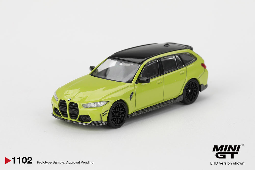 MiniGT BMW M3 M Performance Touring Sao Paulo Yellow (RHD) 1:64 Car 1102-R