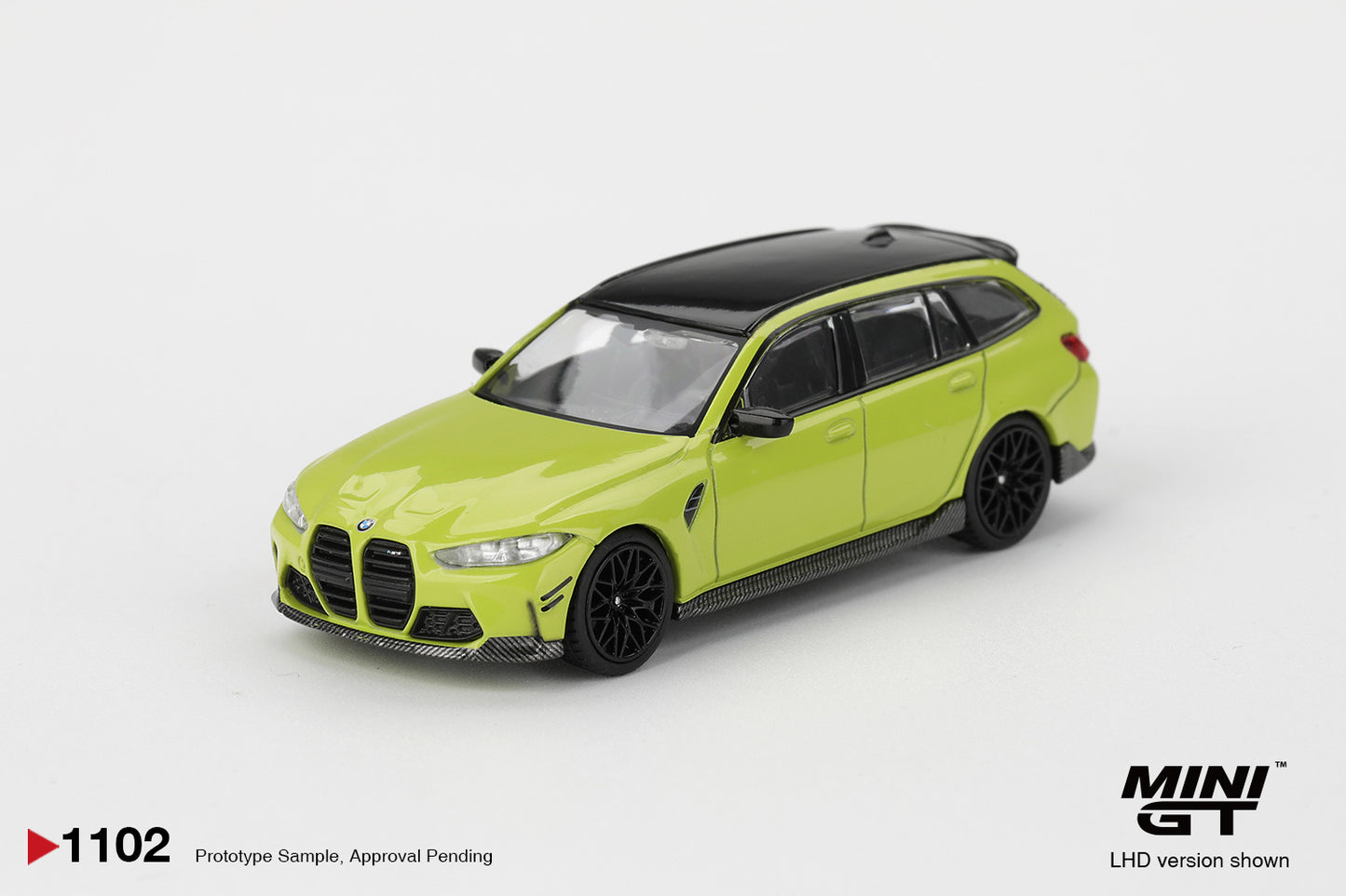 MiniGT BMW M3 M Performance Touring Sao Paulo Yellow (RHD) 1:64 Car 1102-R