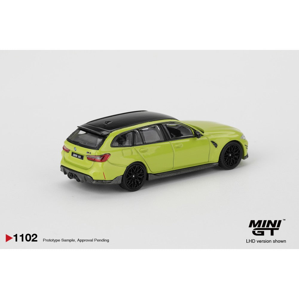 MiniGT BMW M3 M Performance Touring Sao Paulo Yellow (RHD) 1:64 Car 1102-R