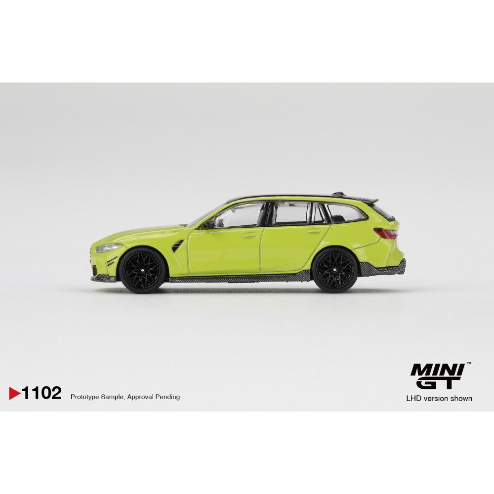 MiniGT BMW M3 M Performance Touring Sao Paulo Yellow (RHD) 1:64 Car 1102-R
