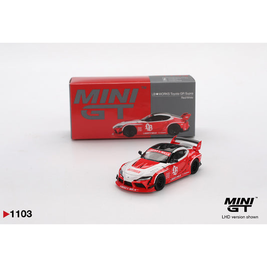 MiniGT LB Liberty Walk Toyota GR Supra Red 1:64 Diecast Car 1103