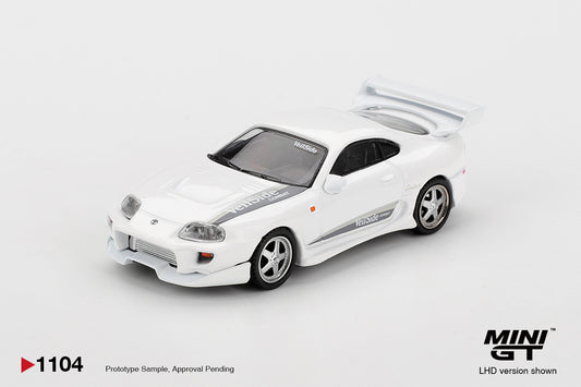 MiniGT Toyota Supra Veilside Combat V-I White (RHD) 1:64 Diecast Car 1104-R