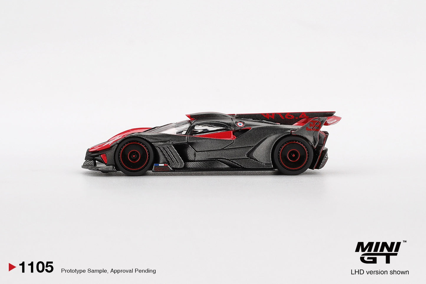 MiniGT Bugatti Bolide Red (LHD) 1:64 Diecast Car 1105-L
