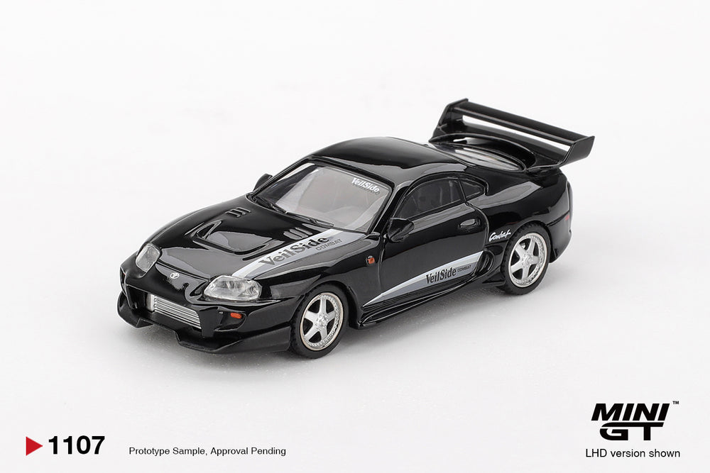 MiniGT Toyota Supra Veilside Combat V-II Black (RHD) 1:64 Diecast Car 1107-R