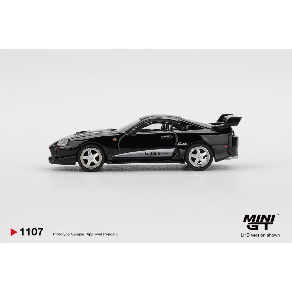MiniGT Toyota Supra Veilside Combat V-II Black (RHD) 1:64 Diecast Car 1107-R