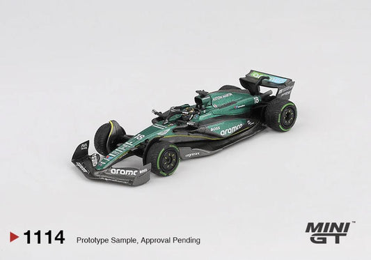 MiniGT Aston Martin AMR24 No.18 Lance Stroll 2024 F1 CANA 1:64 Diecast Car 1114