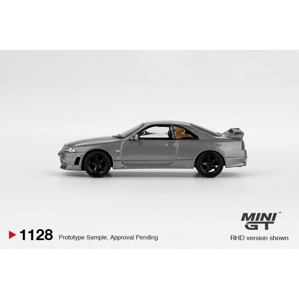 MiniGT Nissan Skyline GT-R Dark Metal Grey (Nismo BCNR33 CRS V 1:64 Car 1128-R