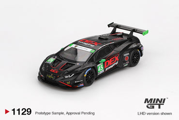 MiniGT Lamborghini Huracan GT3 Evo2 No.45 Dex Imaging 2024 IMSA 1:64 Car 1129-L