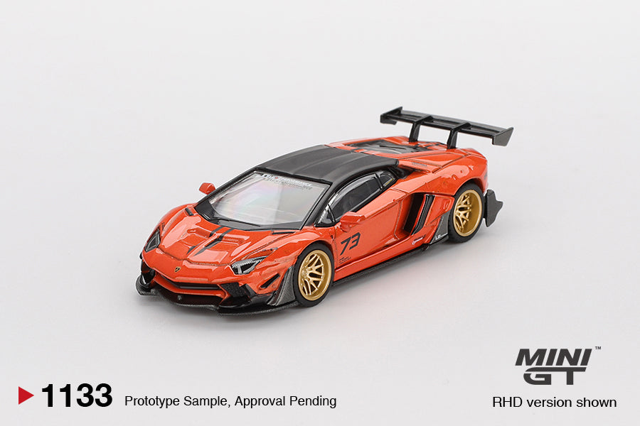 MiniGT LB Works Lamborghini Aventador Limited Edition Orange M 1:64 Car 1133-R