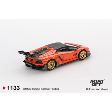 MiniGT LB Works Lamborghini Aventador Limited Edition Orange M 1:64 Car 1133-R