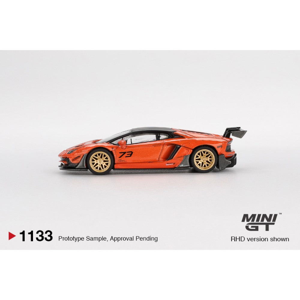 MiniGT LB Works Lamborghini Aventador Limited Edition Orange M 1:64 Car 1133-R