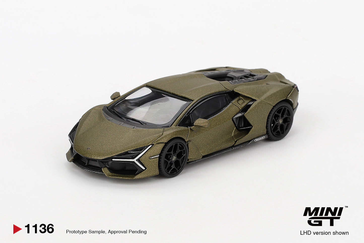 MiniGT Lamborghini Revuelto Verde Gea Matte (RHD) 1:64 Diecast Car 1136-R