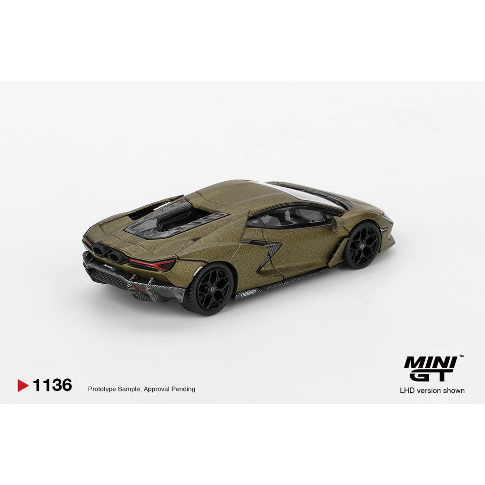 MiniGT Lamborghini Revuelto Verde Gea Matte (RHD) 1:64 Diecast Car 1136-R