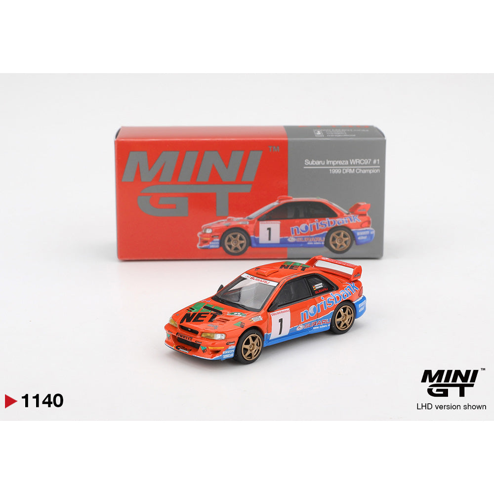 MiniGT Subaru Impreza WRC97 #1 1999 DRM Champion 1:64 Diecast Car 1140
