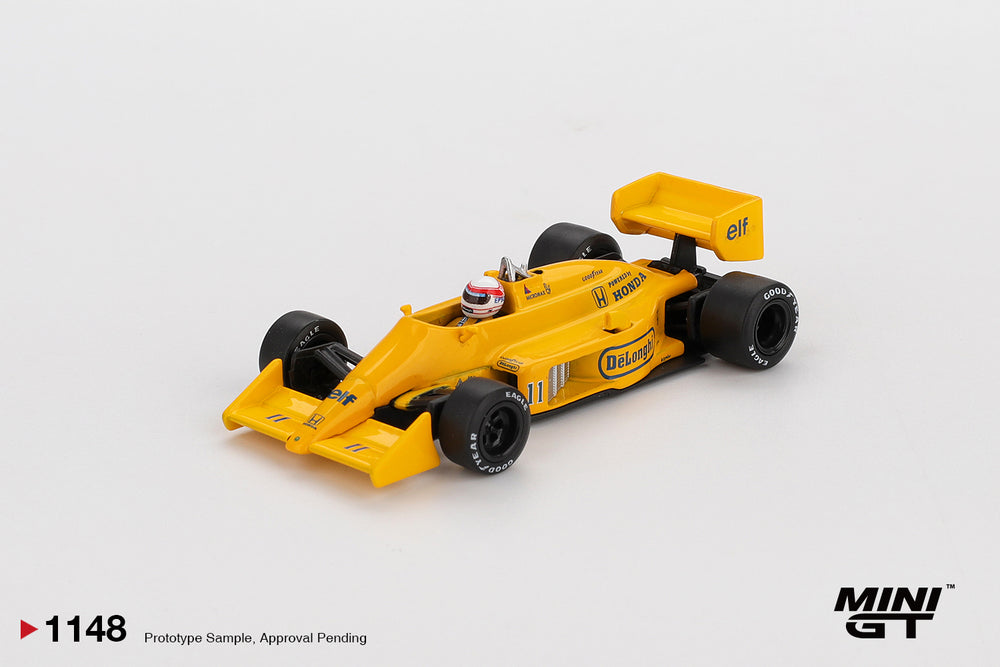 MiniGT Lotus 99T No.11 Satoru Nakajima 1987 Monaco Grand Prix 1:64 Car 1148-L