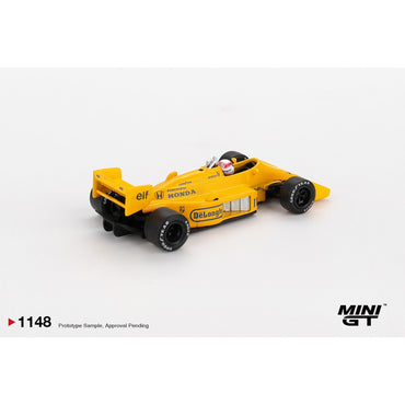 MiniGT Lotus 99T No.11 Satoru Nakajima 1987 Monaco Grand Prix 1:64 Car 1148-L