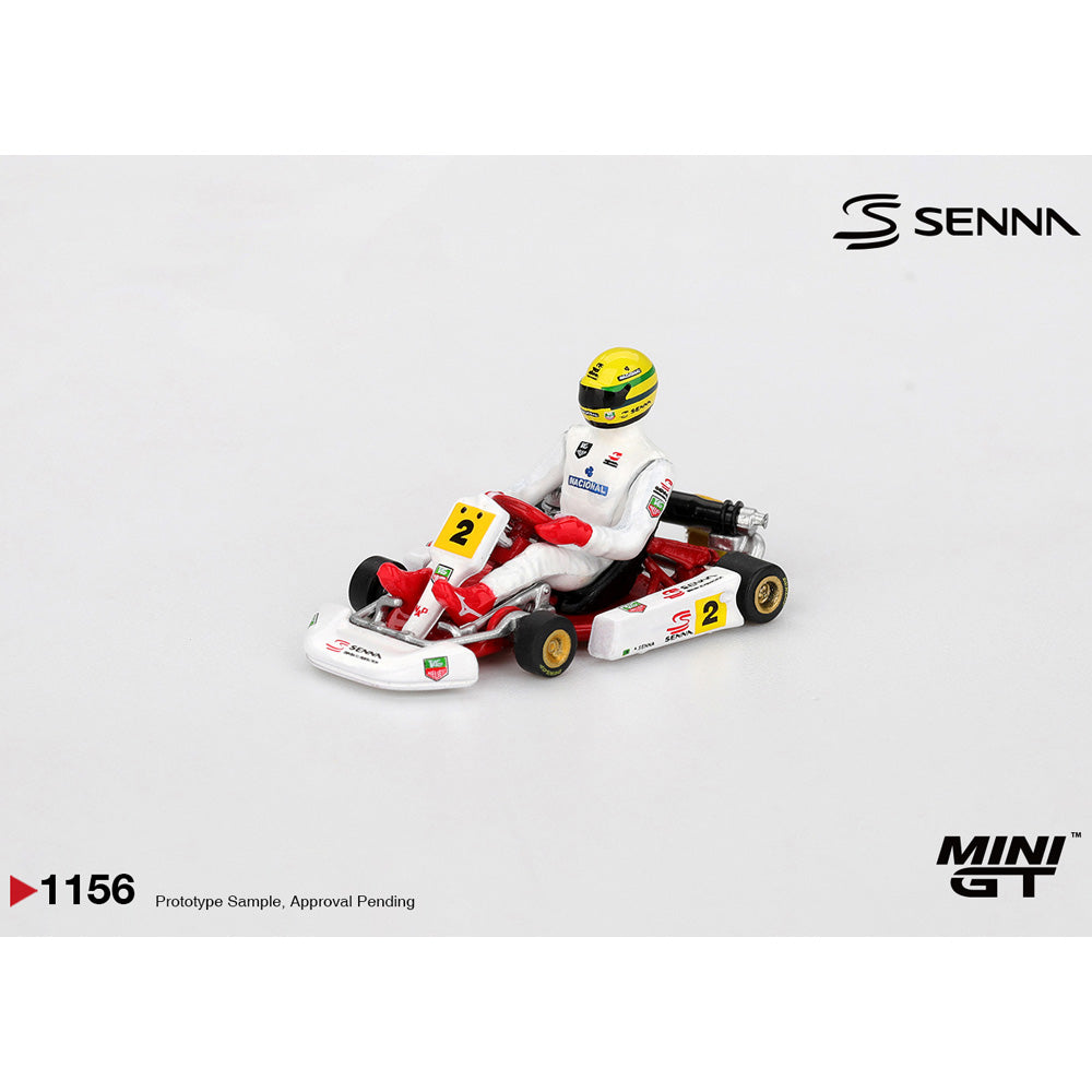 MiniGT Ayrton Senna Kart No.2 1993 Masters of Paris-Bercy 1:64 Kart - Blister